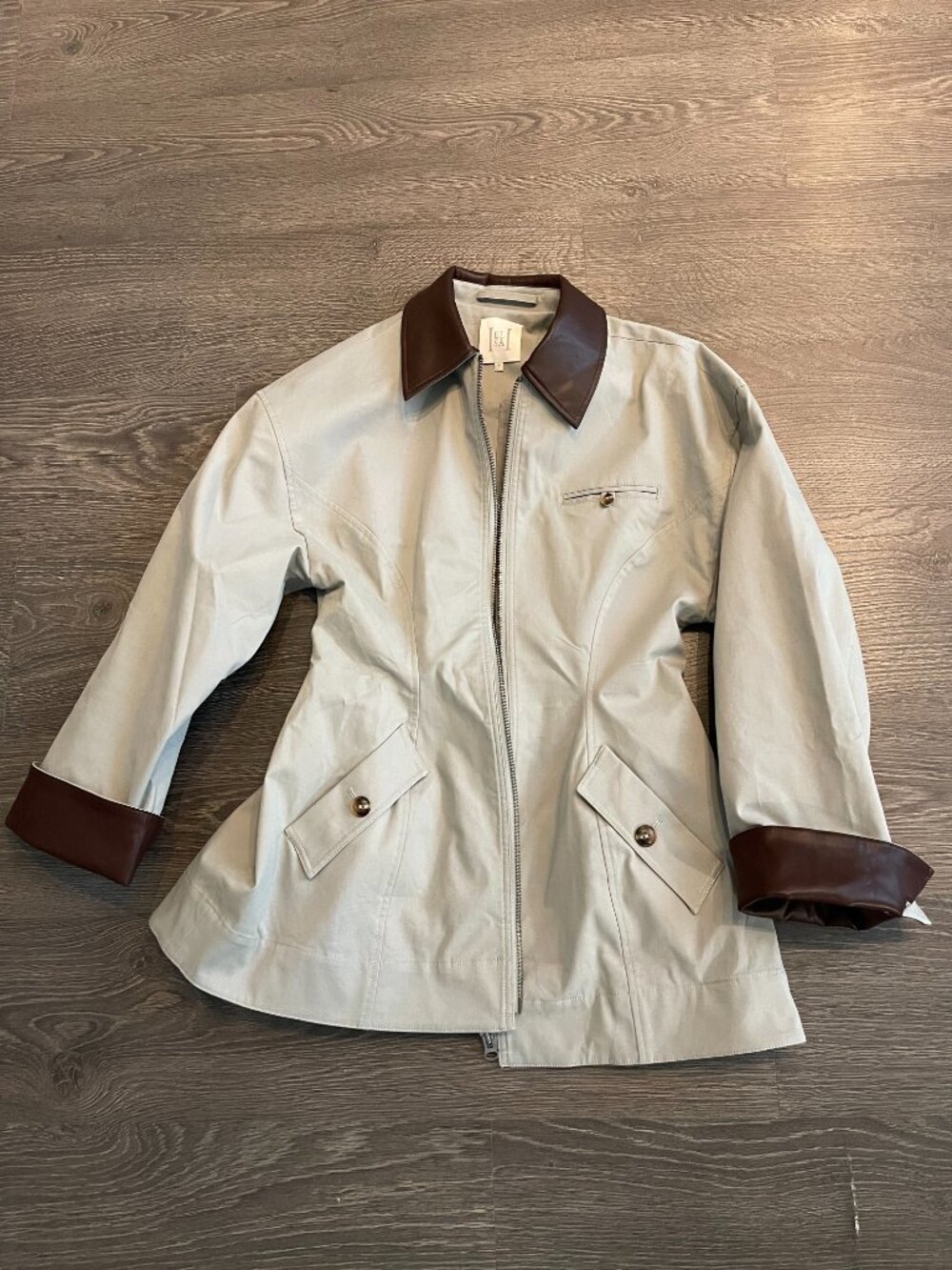 Helsa NWOT The Lady Hunting Jacket With Faux Leather Collar - Picture 7 of 14